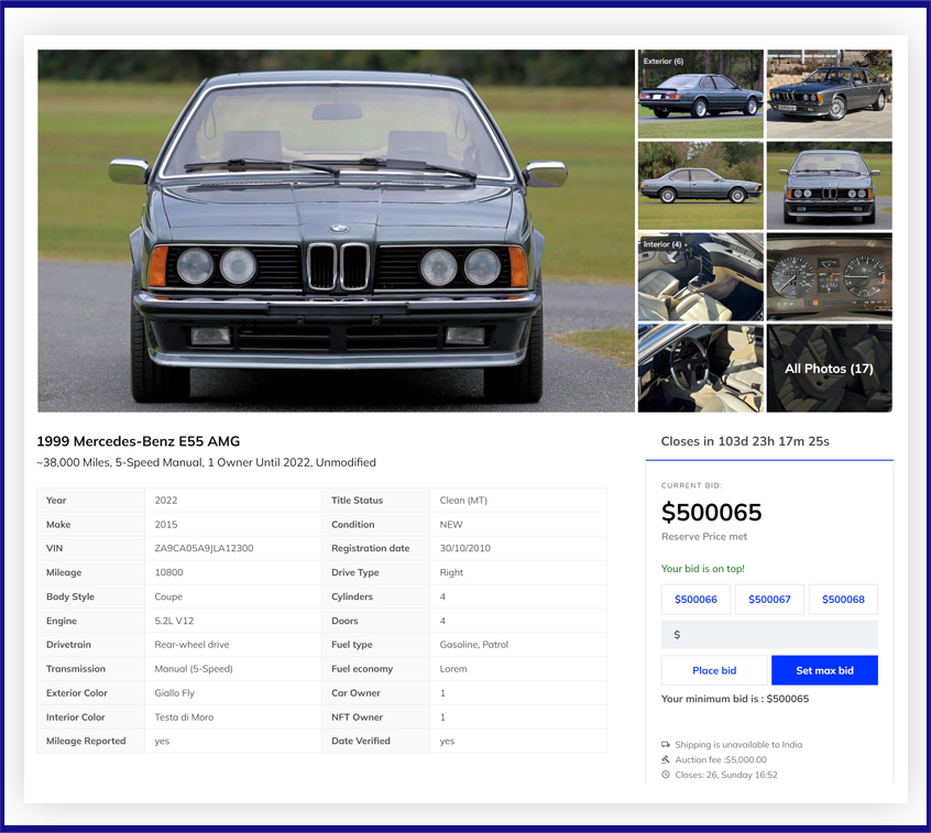 car-theme-single - Ultimate Auction Pro Ultimate auctioneer software - build your dream car website