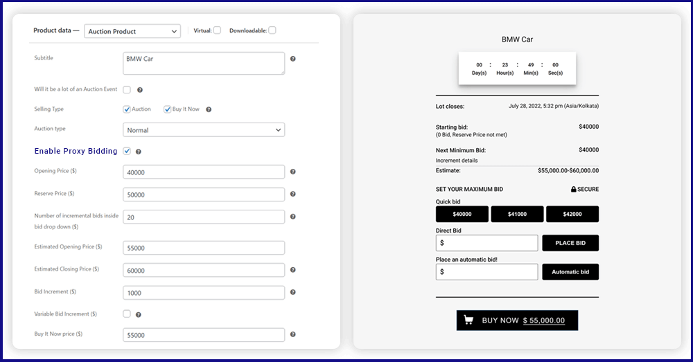 Proxy Auction In Ultimate Auction Software