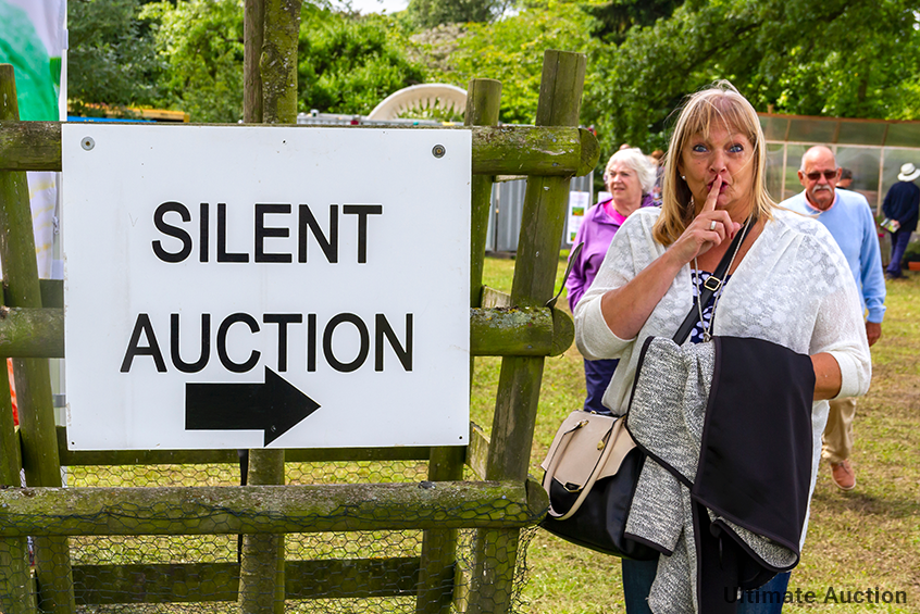Silent Auction: Bidders write offers anonymously. Highest bid wins. Great for fundraising events!
