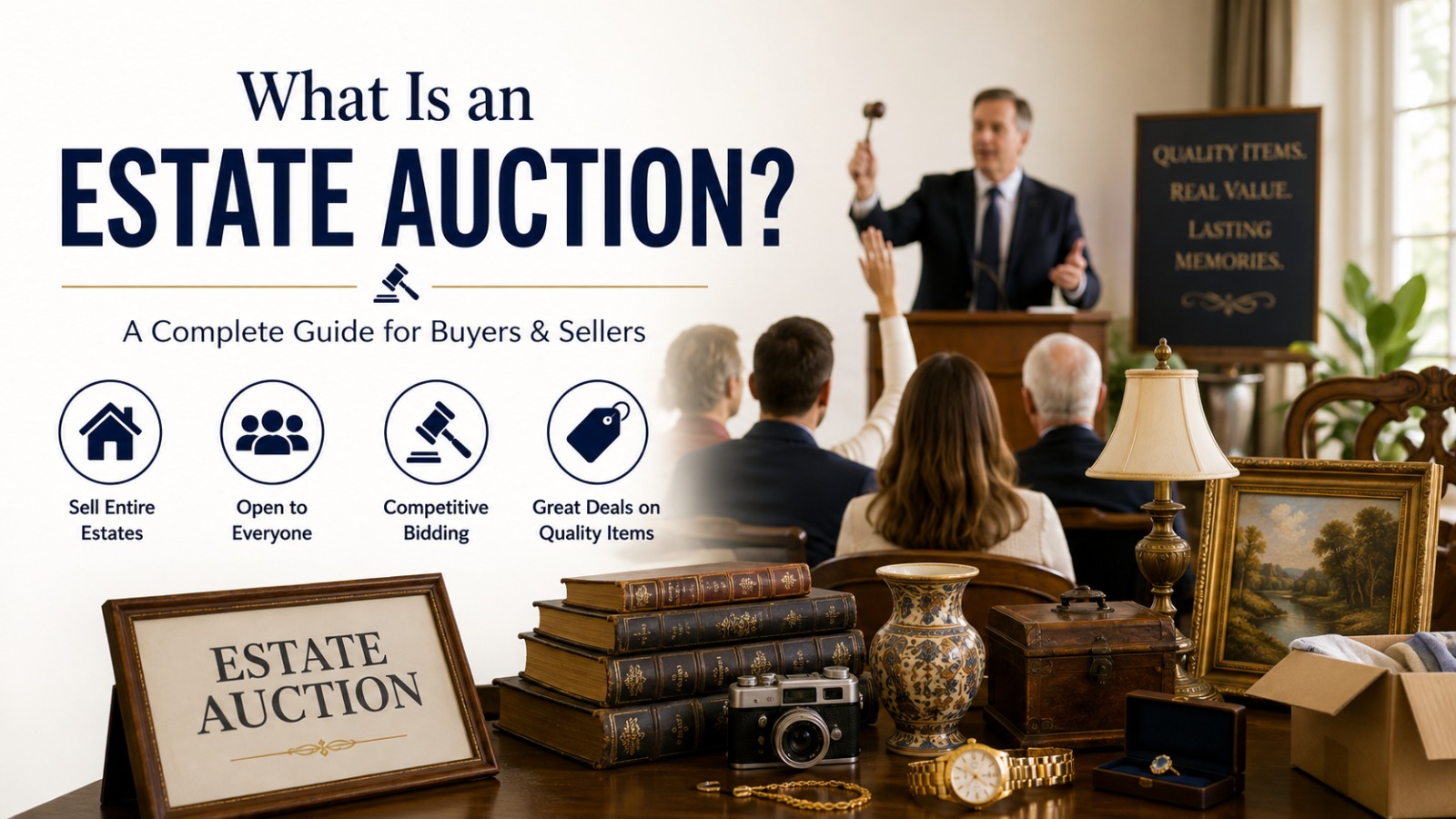 What Is an Estate Auction? How They Work and How to Buy at One